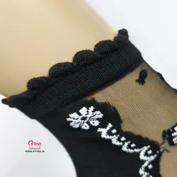 جوراب شیک مجلسی ساق دار لب کنگره ای