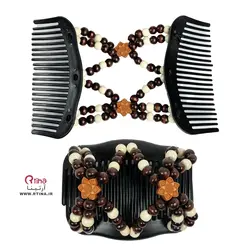 شانه جادویی مو دخترانه و زنانه طرح چوب