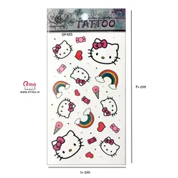 تاتو بدن فانتزی طرح کیتی مدل GF425
