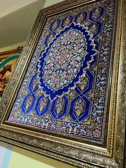 تابلو فرش تمام ابریشم