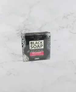 صابون بلک دکتر دیوی ضد جوش سر سیاه حاوی زغال و کلاژن 100 گرم Dr.Davey Black Soap with collagen & Charcoal