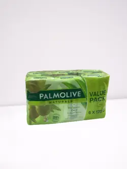 صابون پالمولیو عربی 6 عددی با عصاره آلوئه ورا و روغن زیتون 170 گرمیPalmolive naturals soap pack of