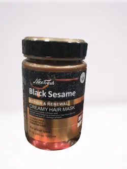 ماسک مو نایس فرش کنجد سیاه نایس 1000 میلی nice fresh  Black sesame cremy hair mask