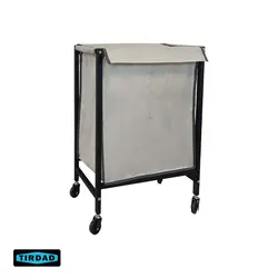 ترولی سبد رخت چرک تیرداد با کیسه برزنتی | تیردادهوم