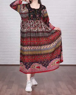 پیراهن کریشه هندی خامه دوزی برند KARTIC