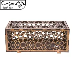 جعبه دستمال کاغذی چوبی آمیتیس وود مدل هشت ضلعی کد 154