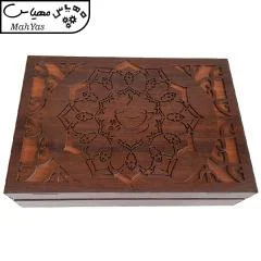 جعبه رومیزی تی بگ و تنقلات و زیر لیوانی مدل coffee کد GT65