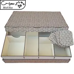 جعبه رومیزی تی بگ و تنقلات و زیر لیوانی مدل اصفهان کد KL34