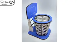 جامدادی رومیزی مهدی یار طرح سبد بسکتبال مخروطی