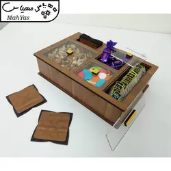 جعبه رومیزی تی بگ و تنقلات و زیرلیوانی مدل DR_BEST