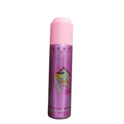 اسپری خوشبو کننده بدن آکات صورتی DEODORANT SPRAY AKAT حجم 150میل اصلی