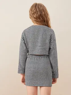 کراپ کت دامن پیچازی - مزون ماهسون