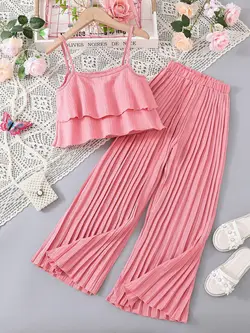 ست تاپ و شلوار پلیسه کد 23846 - مزون ماهسون