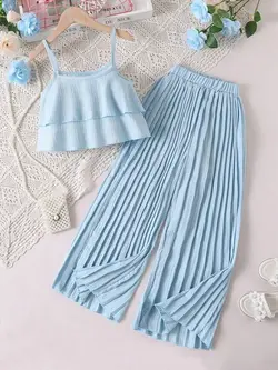 ست تاپ و شلوار پلیسه کد 23846 - مزون ماهسون