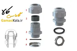 گلند کابل پلاستیکی PG13.5