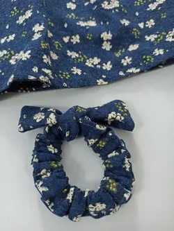 پیراهن دخترانه لنین کرکی پنبه طرح خوشه انگور