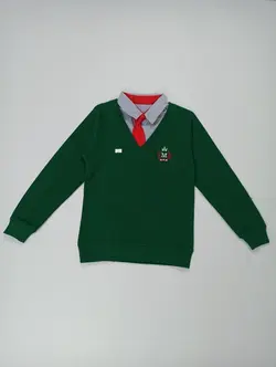 بلوز دو یقه کراواتی پسرانه مناسب 5 تا 16 سال