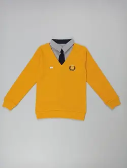 بلوز دو یقه کراواتی پسرانه مناسب 5 تا 16 سال