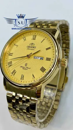 ساعت مردانه اورینت دو تقویم صفحه گلدORIENT EM7M C1 B