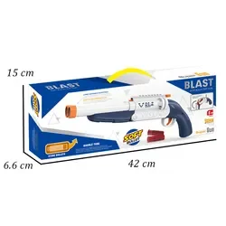 تفنگ پوکه پران دو لول شاتگان وینچستر تیر اسفنجی مدل BLAST SOFT BULLET TOY GUN