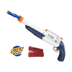 تفنگ پوکه پران دو لول شاتگان وینچستر تیر اسفنجی مدل BLAST SOFT BULLET TOY GUN