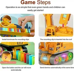 اسباب بازی بیل موزیکال چرخدنده ای دومینو ساز 120 قطعه