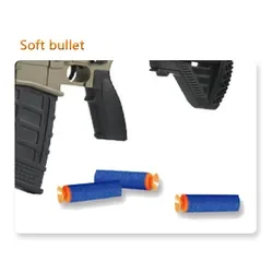 تفنگ تیر اسفنجی رگباری شارژی مدل نرف M416 Nerf Soft Darts Electric Gun