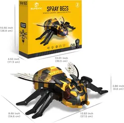 اسباب بازی زنبور کنترلی شارژی مدل راه رونده دود زا مدل SPRAY  BEES TOY