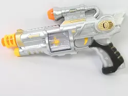 تفنگ موزیکال چراغدار دونه برفی flash & sound space gun super power