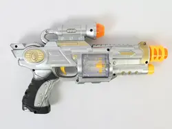 تفنگ موزیکال چراغدار دونه برفی flash & sound space gun super power