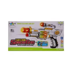 تفنگ موزیکال چراغدار دونه برفی flash & sound space gun super power