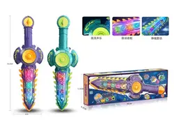 شمشیر چرخ دنده ای موزیکال چراغدار نشکن GEAR SWORD