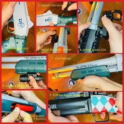 تفنگ شاتگان پوکه پران سایز بزرگ دوربین دار M 870