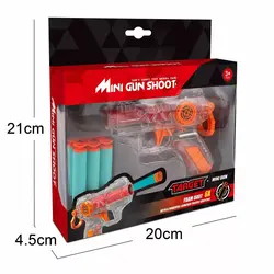 تفنگ تیر اسفنجی شفاف MINI GUN SHOOT