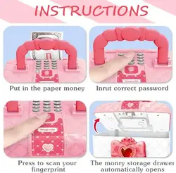 گاوصندوق رمزدار اثر انگشتی موزیکال دخترانه