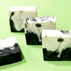 صابون سفیداب زغال بلوکی (80 گرم)