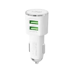 شارژر فندکی الدینیو مدل DL-C29 3.4A همراه با کابل MicroUSB