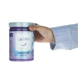 اسکراب شکری لایه بردار پوست ژبن پلاس مدل Lavender وزن 900 گرم