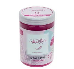 اسکراب شکری لایه بردار پوست ژبن پلاس مدل Strawberry وزن 900 گرم