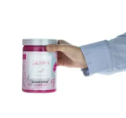 اسکراب شکری لایه بردار پوست ژبن پلاس مدل Strawberry وزن 900 گرم