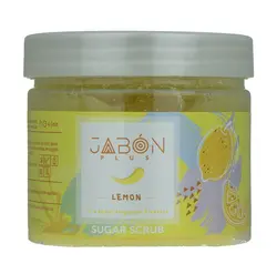 اسکراب شکری لایه بردار پوست ژبن پلاس مدل Lemon وزن 450 گرم