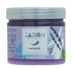 اسکراب شکری لایه بردار پوست ژبن پلاس مدل Lavender وزن 450 گرم