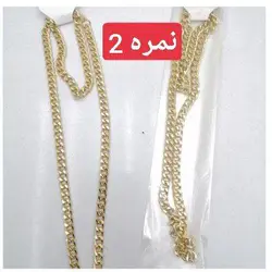 ست گردنبند و دستبند کارتیر نمره 2 طلایی کارتی تک سلفون