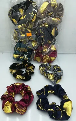 کش مو مخمل طلاکوب بزرگ