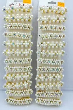 گیر عقب سر مرواریدی نگین دار