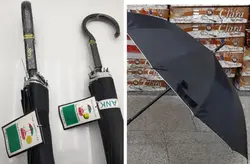 چتر عصایی مشکی 16 فنر تانک