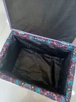 پاف صندوقچه ای چهارپایه مراکشی
