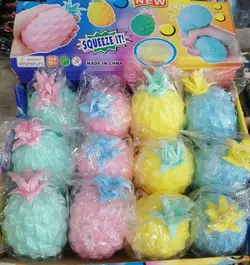 فیجت خامه‌ای بزرگ طرح آناناس