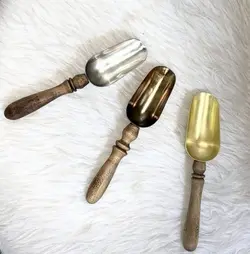 قاشق آجیل دسته چوبی