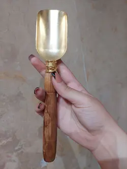 قاشق آجیل دسته چوبی